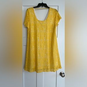 Yellow SOCIALITE Dress Size XL